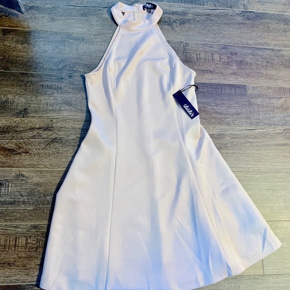 NWT Lulus Devoted to You Beige Halter dress - Picture 10 of 13